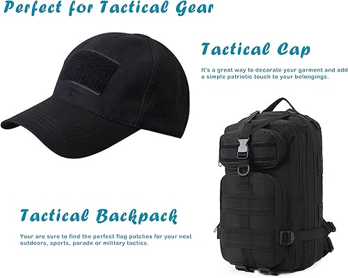 Miniatura 5 de QQSD Parche de bandera argentina Argentina - Cierre de velcro, paquete de 2