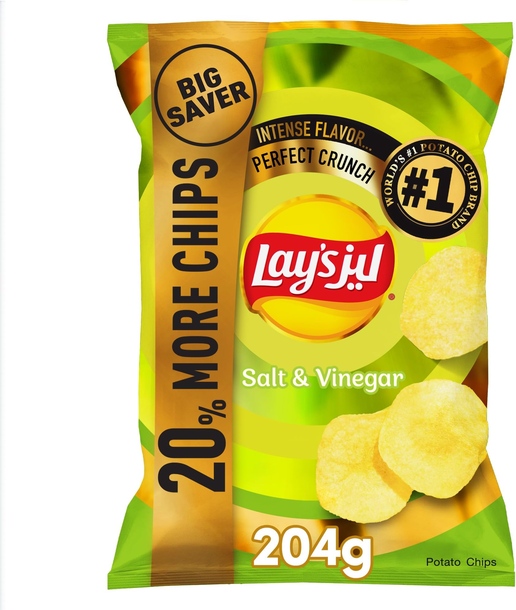 Lay's Salt and Vinegar Potato Chips 204 g