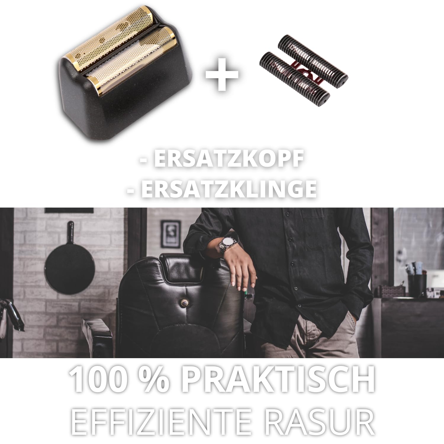 Scherkopf Ersatzkopf x1 Klinge Kompatibel mit Maschine Rasierer Wahl Shaver 5 Star Series Finale Ersatzkopf Trimmer Blade Finishing Ersatzfolie Ersatzteile Friseur Rasur Haare Bart Folienrasierer