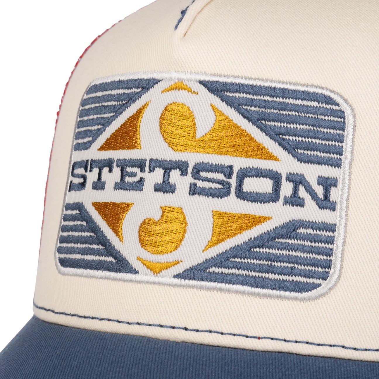 Stetson Rhombus Truckercap Snapback Baumwolle Damen und Herren Sommer Winter