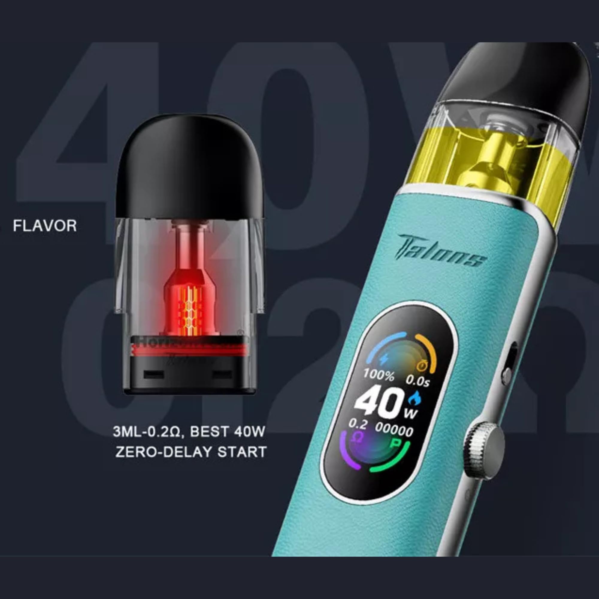 Horizon Talon 3 Replacement Pod, Top Filling System, Leak-Proof, Designed  for Horizon Talons 3 Pod Kit, 2ml Cartridge Capacity, No Nicotine, Pack of  2 (0.2ohm Stainless Steel): Amazon.co.uk: Electronics & Photo