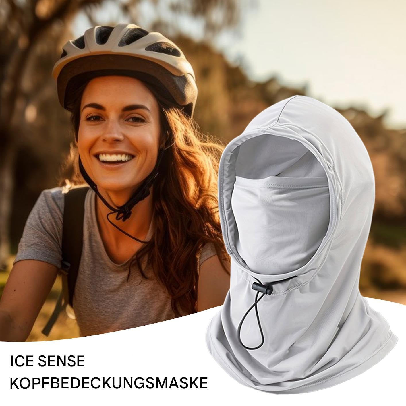 Máscara de protección solar – UPF 50+ Protección UV Sombrero con protección para el cuello | Protección facial transpirable para deportes, escalada, senderismo, ciclismo, actividades al aire libre