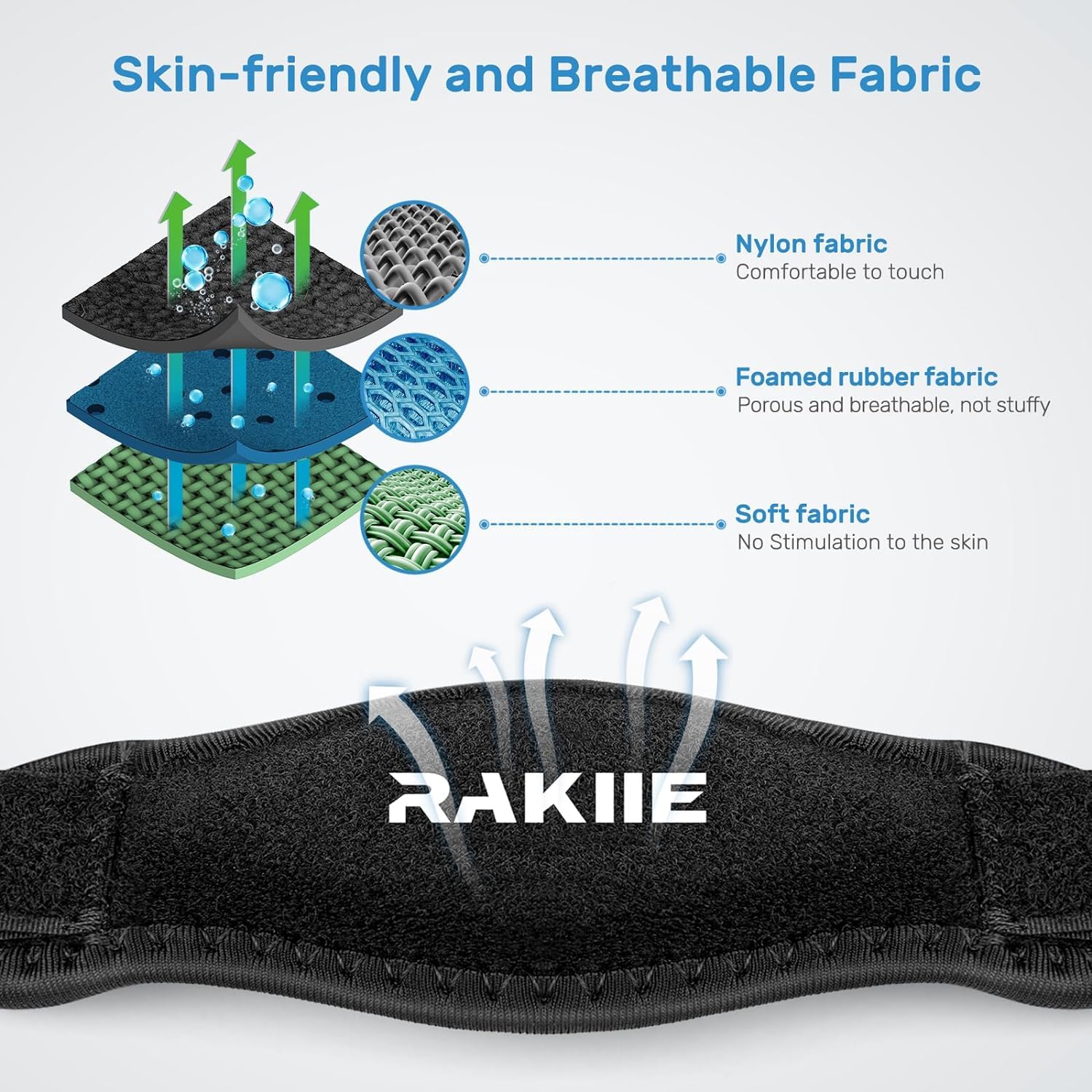 Rakiie Tutore Epicondilite Gomito per Tennista, Tutore Gomito per Alleviare la Tendinite e Artrite, Fascia Gomito per Uomo e Donne, 1 Pz