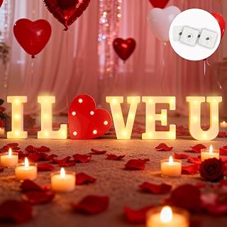 I Love You Sign Light Up Letters Proposal Decorations Love Letter Romantic Decorations Special Night Valentines Day Decor