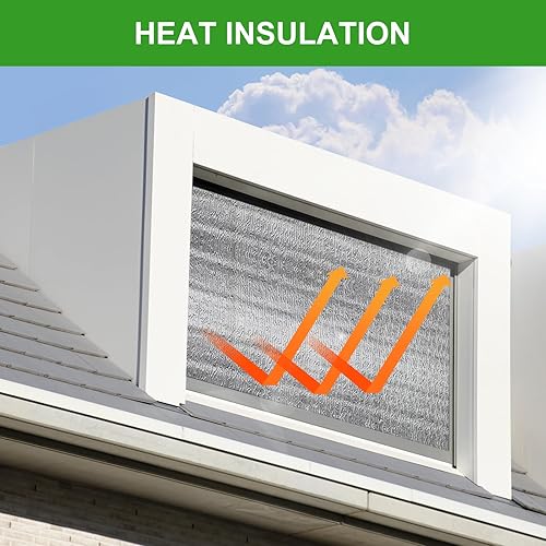 Miniatura 5 de Hoja de aislamiento reflectante, aislamiento de ventana para calor de verano, 59 pulgadas de ancho x 99 pulgadas de largo, bloqueador de calor de