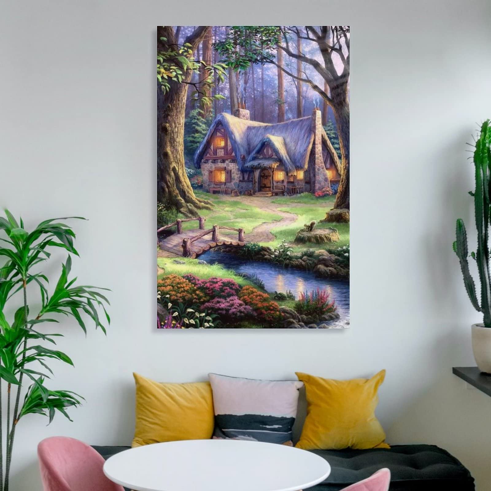 Amazon.co.jp: Thomas Kinkade トーマス・キンケイド 風景背景 白雪姫