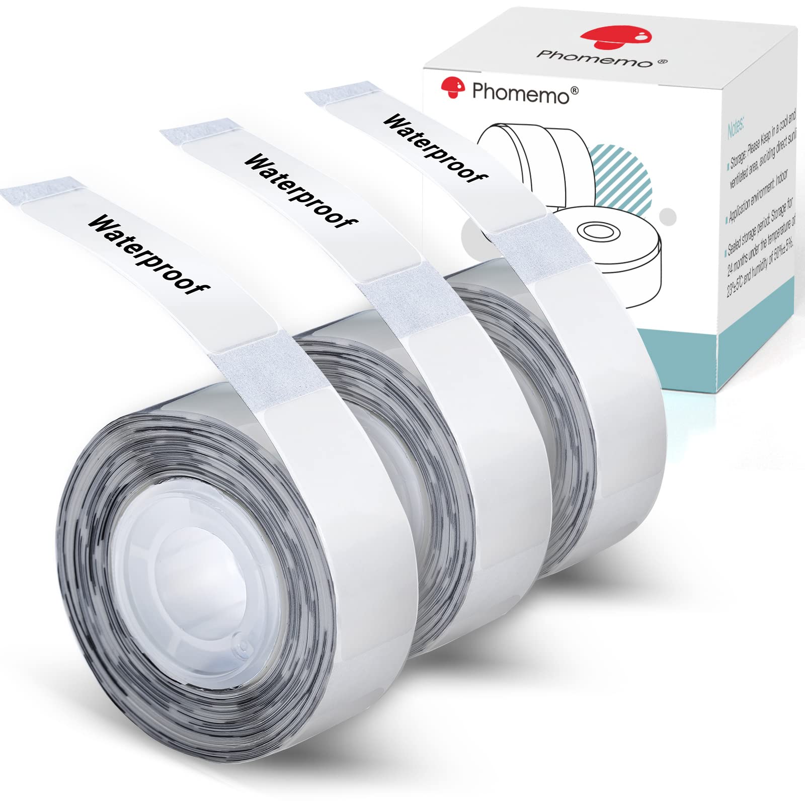 Q30 Q30S Q31 Q32 D30S Thermal Label Paper Self Adhesive, Transparent Round Labels for School, Home, Office, Small Business, 3 Rolls 210 Labels/Roll 14mm x 30mm