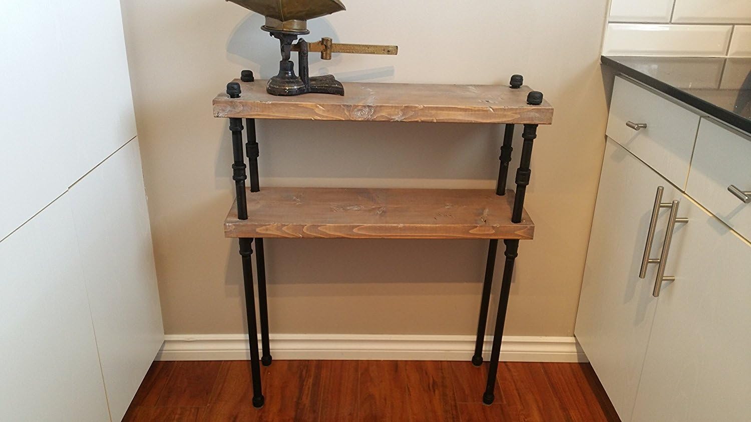 Rustic Reclaimed Wood Pipe Shelf Amazon.ca Home