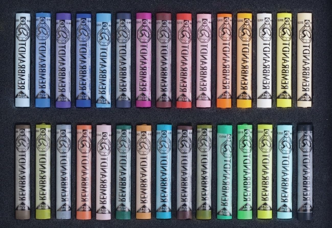 REMBRANT pastelli Morbidi Extra Fini Rembrandt, per artisti, Selezione di 30 Colori,Rembrandt Soft Pastels 30 Stick Set Paesaggio