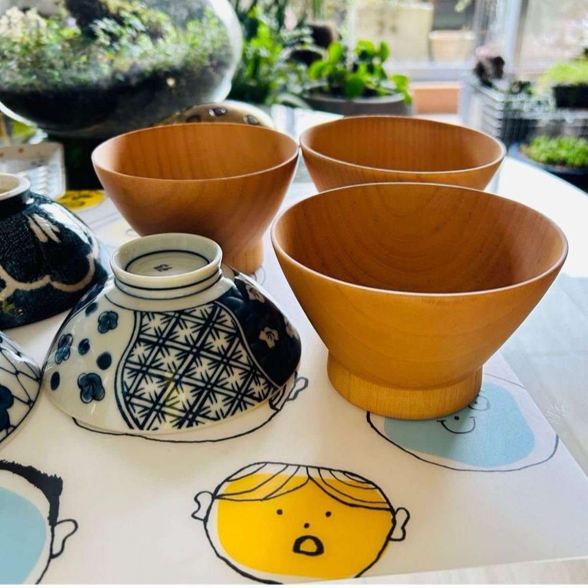 未使用・石木文　フォレスト　カフェオレボール　茶碗　飯碗 未使用・石木文 フォレスト カフェオレボール 茶碗 飯碗 未使用