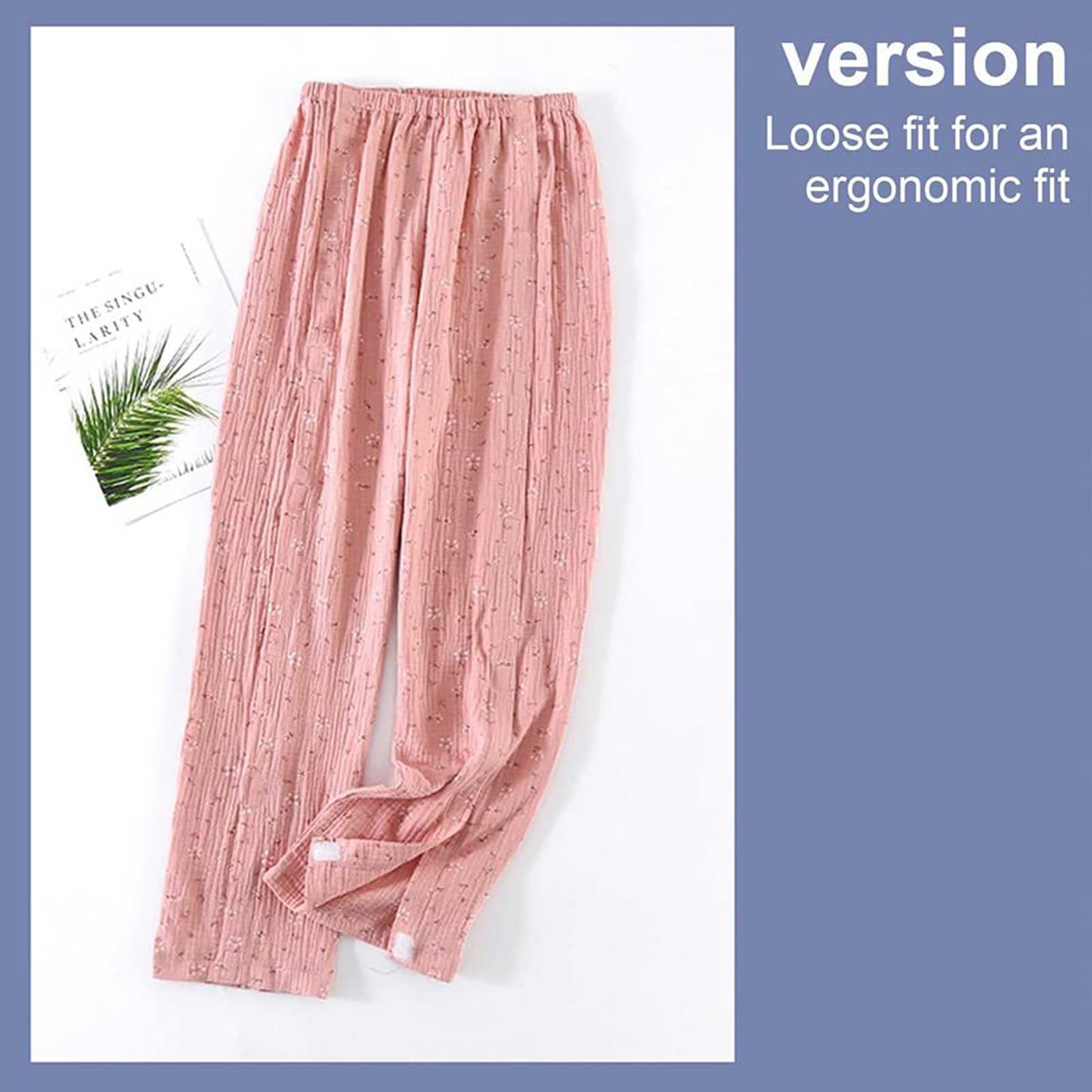 Pantaloni per la Cura del Paziente per Le Donne e Gli Uomini, Pantaloni per Incontinenza Pantaloni, Vestiti per La Cura in Cotone Sano per Anziani E Disabili