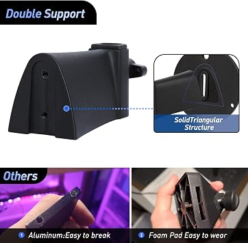 Microphone Wall Mount Boom Arm - Microphone Wall Mount for Mic holder,Horizontal Mounting Wall,Space Saving Desktop Metal Mic Stand Clamp by SUNMON