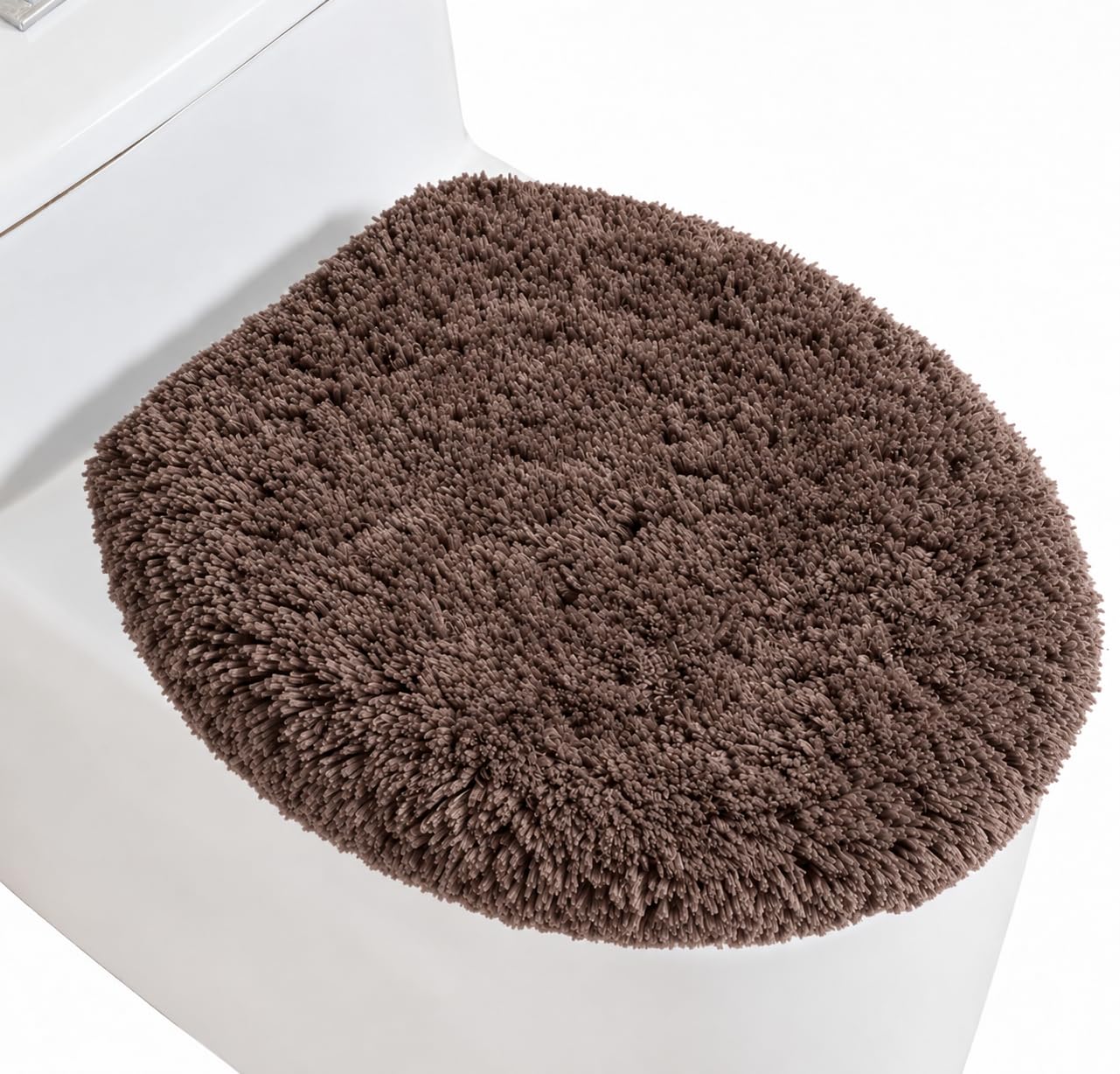 Microfiber Toilet Lid Cover, 17.5"x15" Fits Round Oblong and Elongated