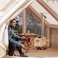 Vista 4 de PartyKindom Tiendas inflables para acampar casa familia tiendas de campaña Oxford tela inflable de aire beige