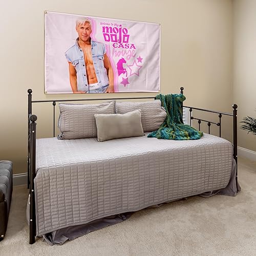 Miniatura 7 de OTIPIE Divertidos tapices de película rosa de 3 x 5 pies, bellamente elaborados, para dormitorio, dormitorio universitario o sala de estar,