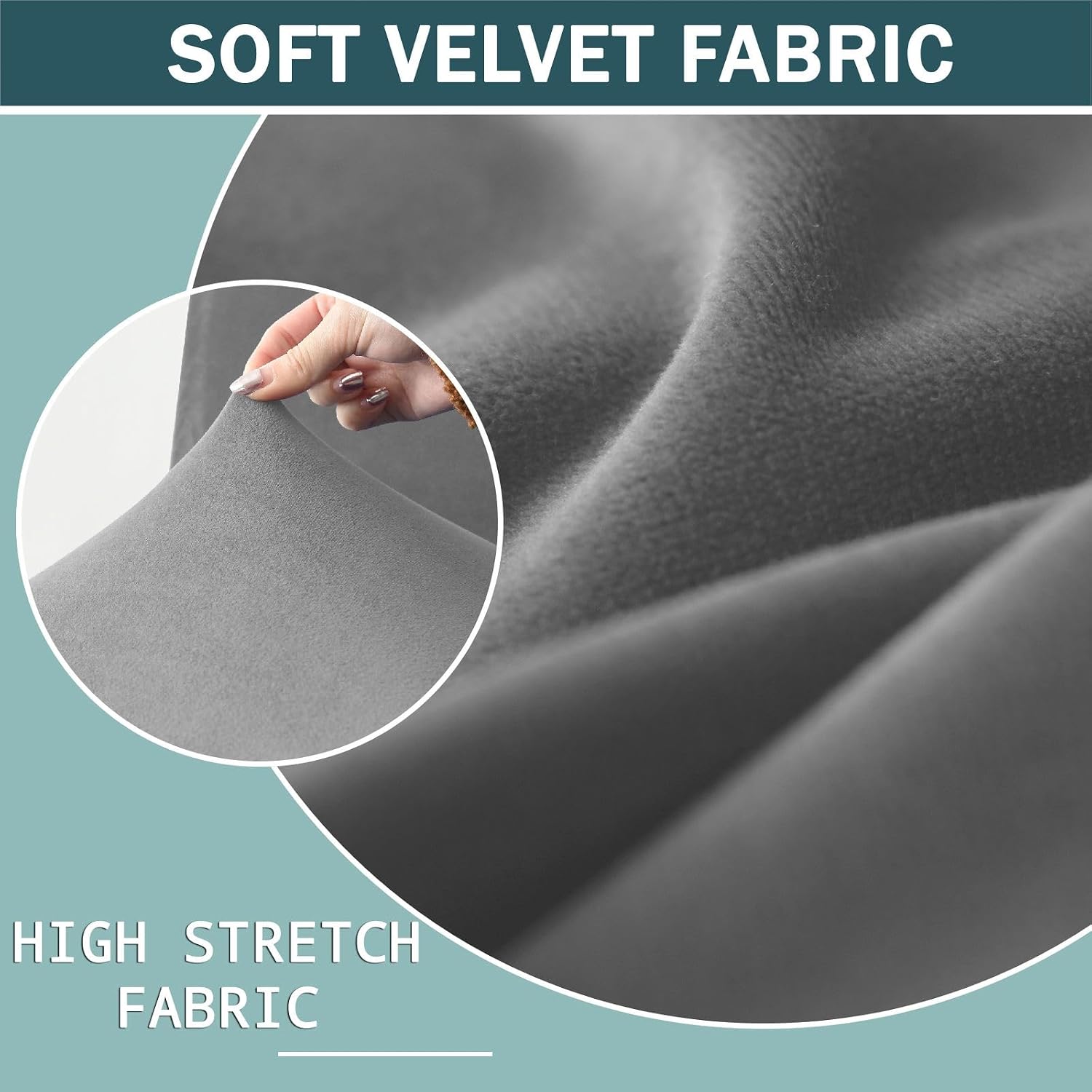 Velvet Club Chair Slipcover, 1 Piece Barrel Chair Cover for Living Room Armchair Covers with Elastic Bottom Tub Chair Covers Furniture Protector Washable-Dark Grey-1 Piece