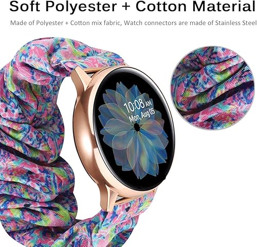 Miniatura 3 de Miimall Correa elástica de 0.787 pulgadas para Samsung Galaxy Watch FE de 1.575 pulgadas, ligera, transpirable, correa elástica para Galaxy Watch