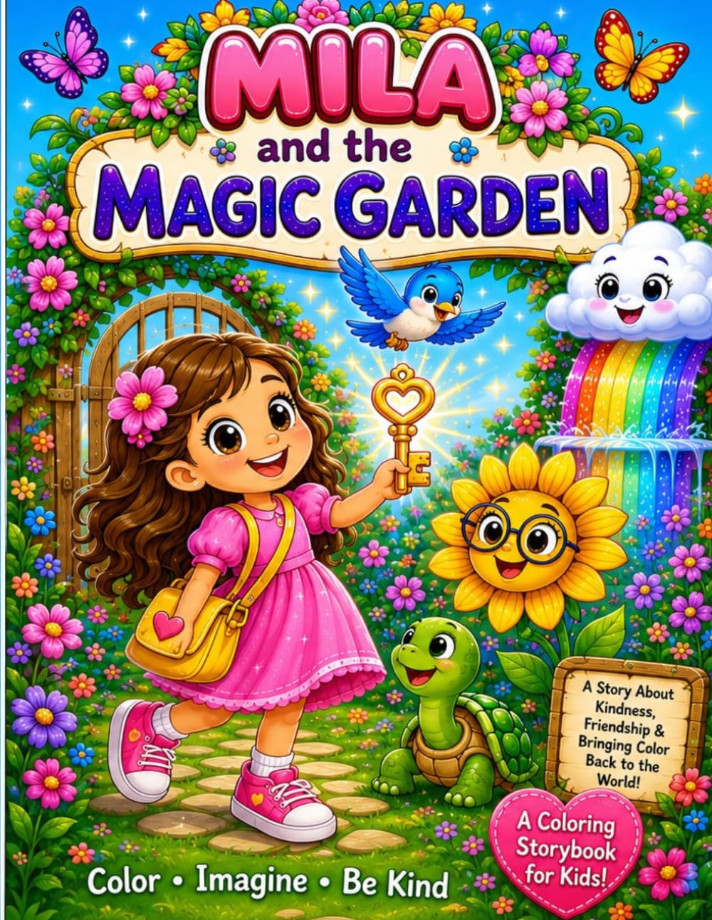 Mila and the Magic Garden: A Magical Coloring Story About Kindness and Friendship (Mila's Magical Adventures)