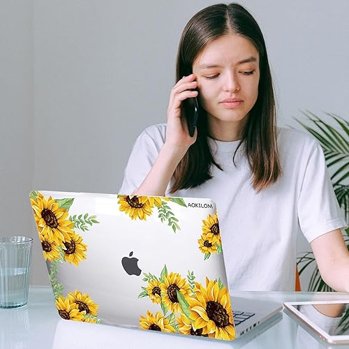 Miniatura 7 de Funda compatible con MacBook Air de 13 pulgadas 2022-2018 M1 A2337 A2179 A1932 con pantalla Retina, funda rígida de plástico con 2 fundas