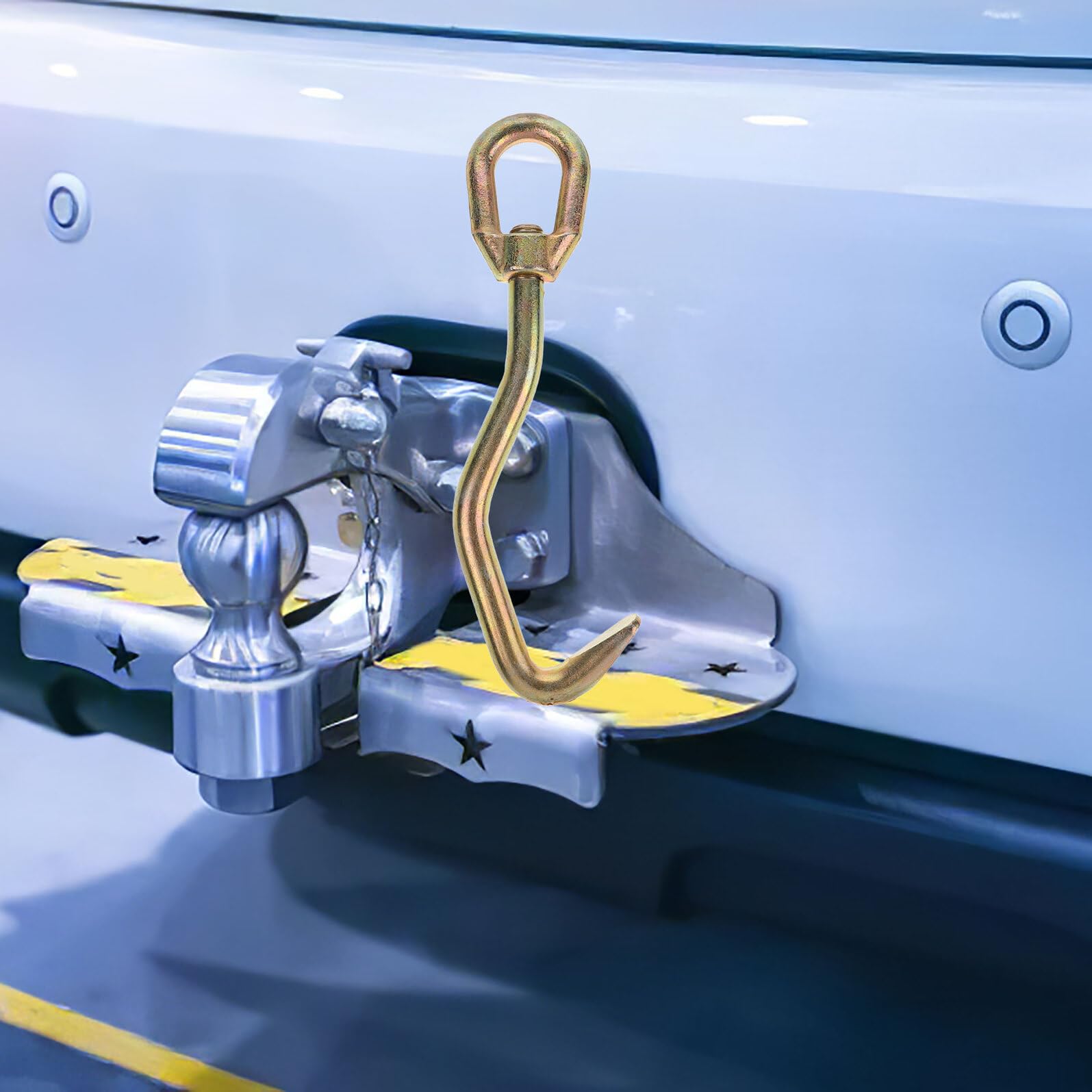 UPKOCH Gancho para Calibrar Metálica Acero Automotriz de Chapa Dorado para Forma Cabeza Redonda y Serpiente en Sujetar Firmemente Reparación de Carrocería