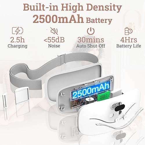 Miniatura 5 de WHIPY Almohadilla térmica portátil inalámbrica para mujer, calentamiento rápido, alivio de espalda y calambres, 3 niveles de calor y 3 modos de