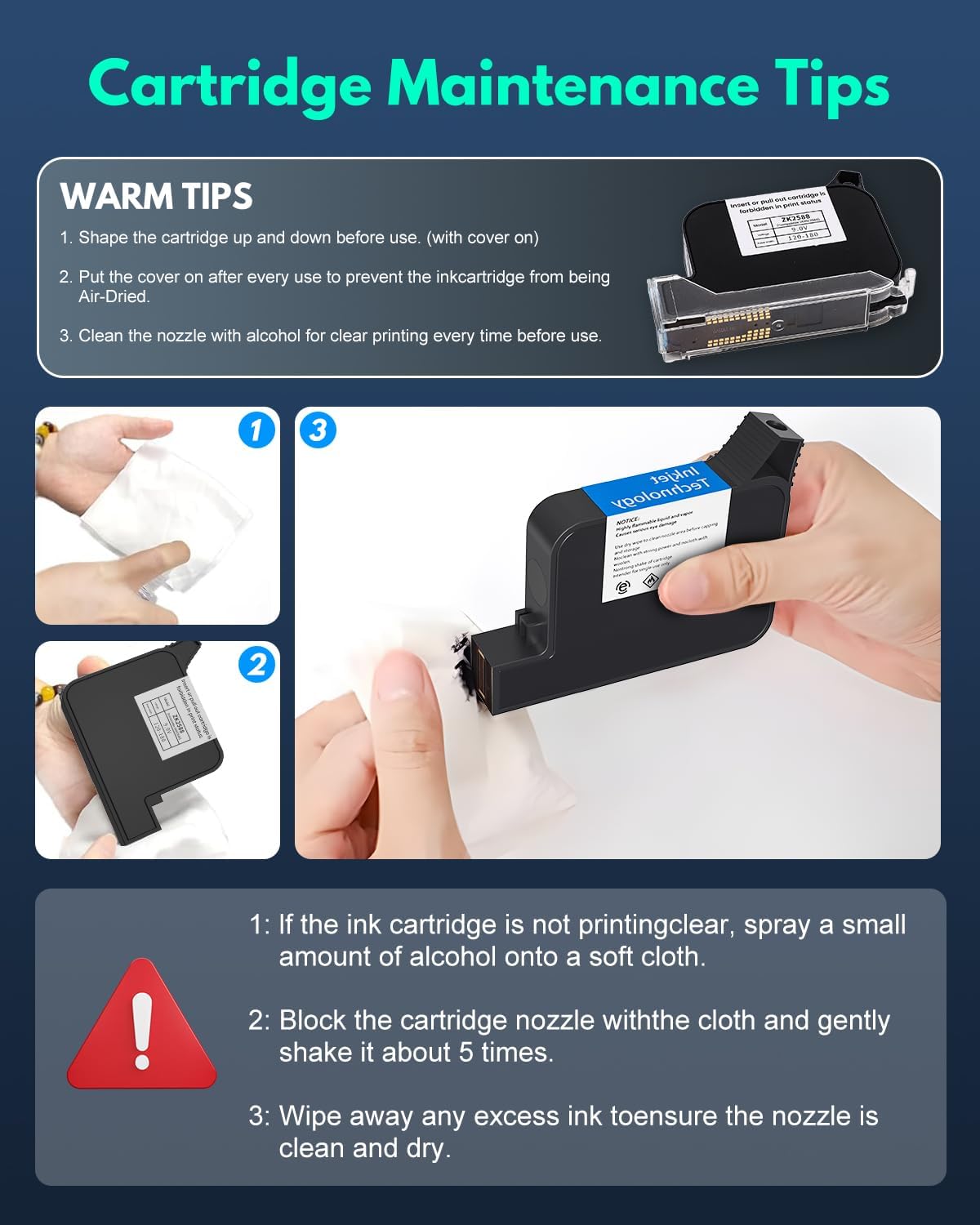 Handheld Inkjet Printer with 0.5 Inch Nozzle&4.3" Touch Screen-Portable Handheld Printer for Text/QR Code/Date/Barcode on Metal,Wood,Glass,Plastic (42ml Quick-Dry Ink,USB Rechargeable)