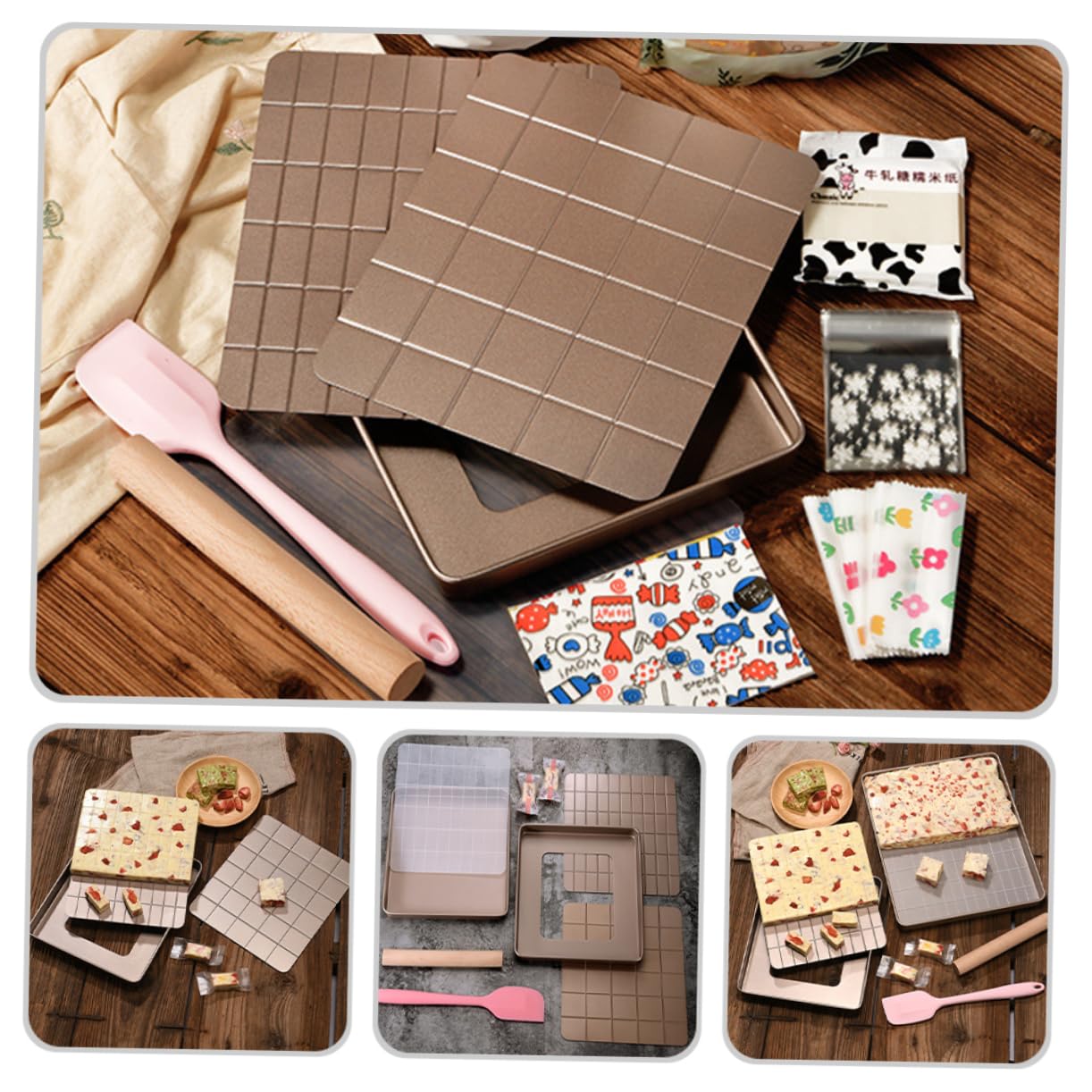 PRETYZOOM Professionelles Nougat Backzubehör Set Wiederverwendbare Backform Aus Robustem Material Für Desserts Und Süßigkeiten Für Zuhause Und Bäckereien