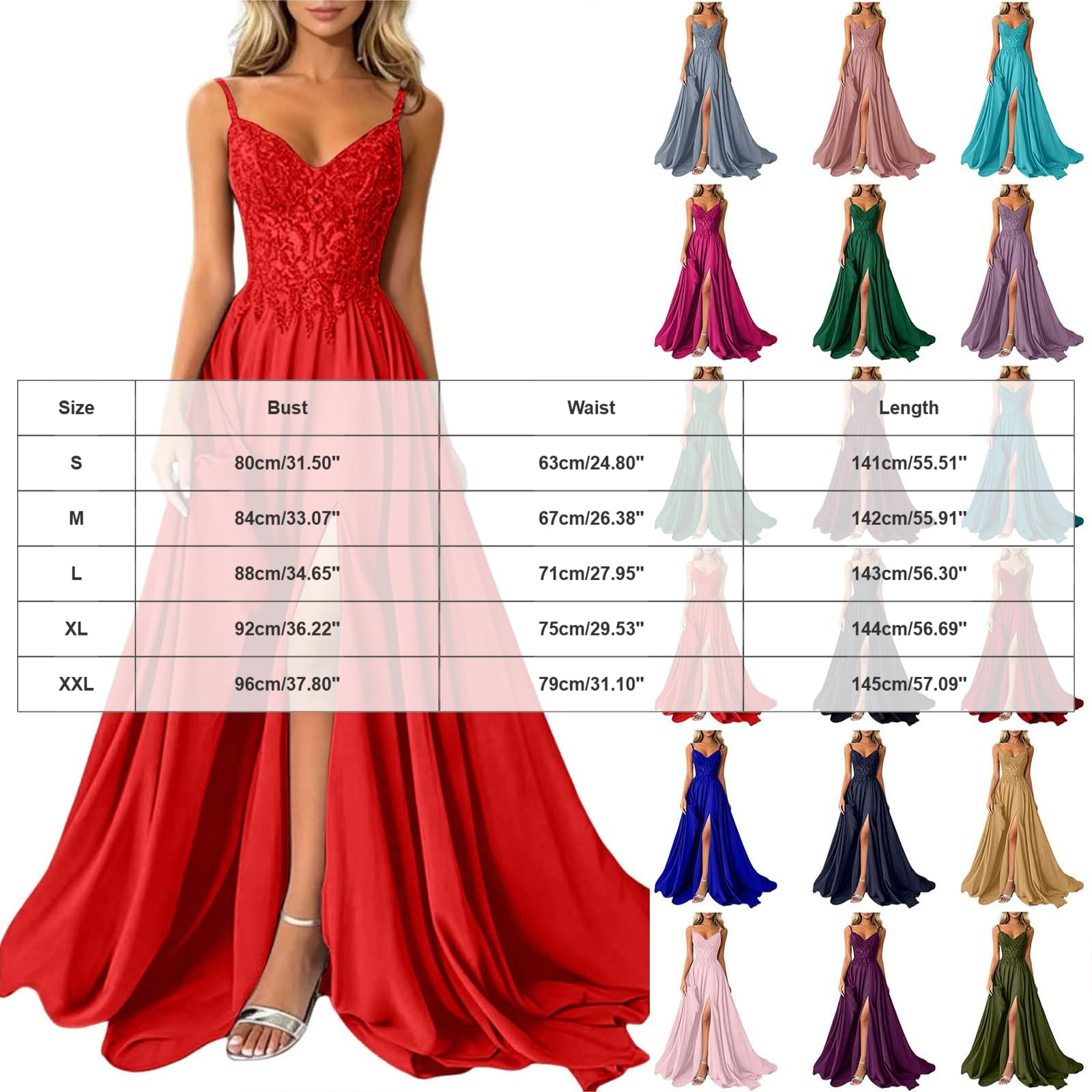 Vestidos de Boda Invitada Vestido de Fiesta con Abertura Alto Sexy Vestido Fiesta para Damas Honor Vestidos Largo para Bodas y Eventos Formales