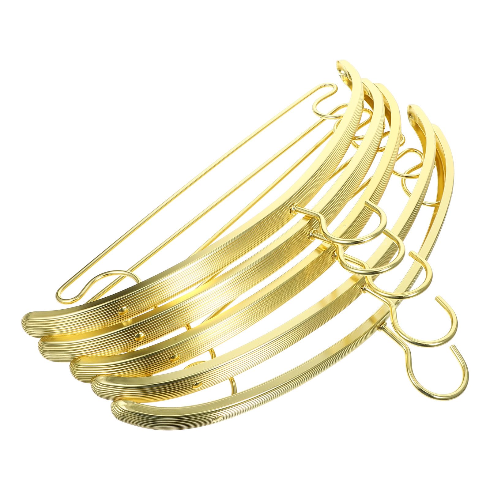 rutschfeste Wäschebügel -Pack aus Aluminiumlegierung Gold