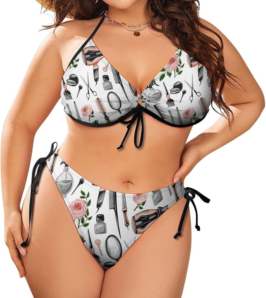 Amazon.com: Women Plus Size Hairdresser Tools String Triangle