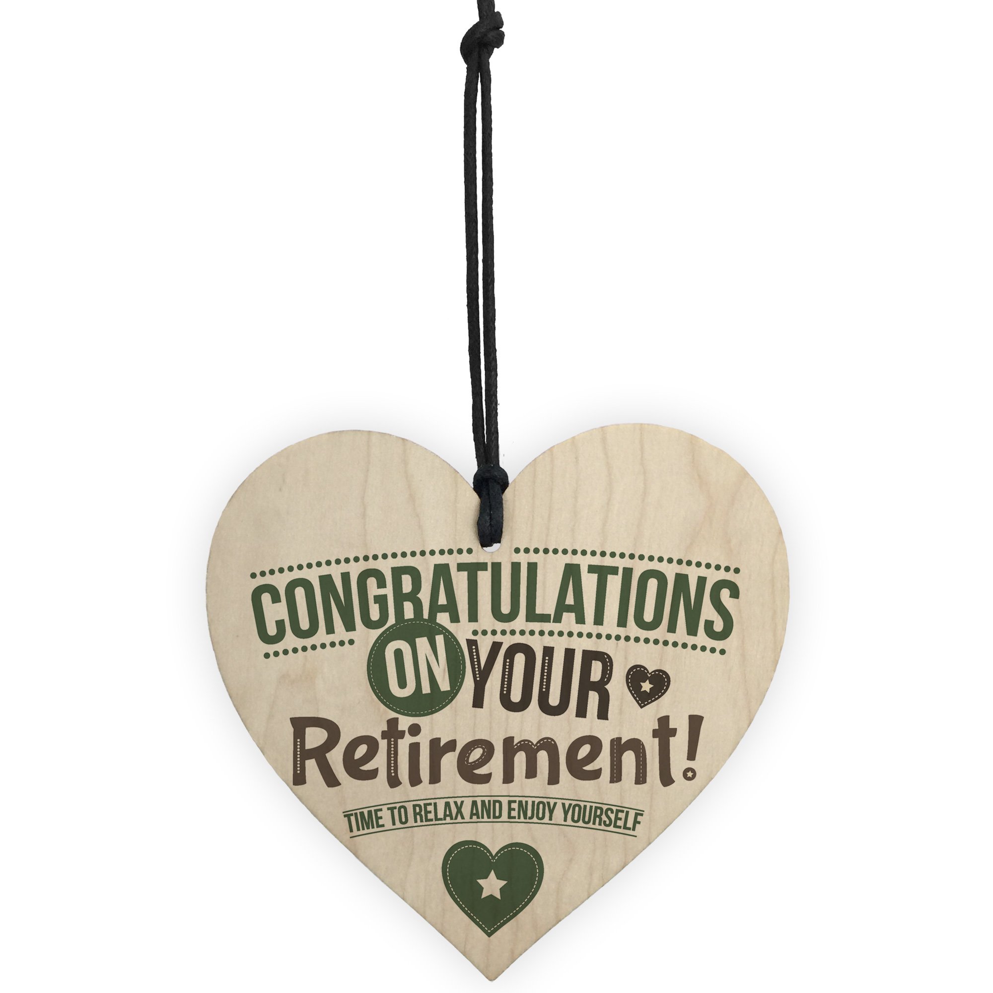 Red Ocean Congratulations Retirement Sign Novelty Fun Keepsake Leaving Work Present Friendship Grandparents Gift
