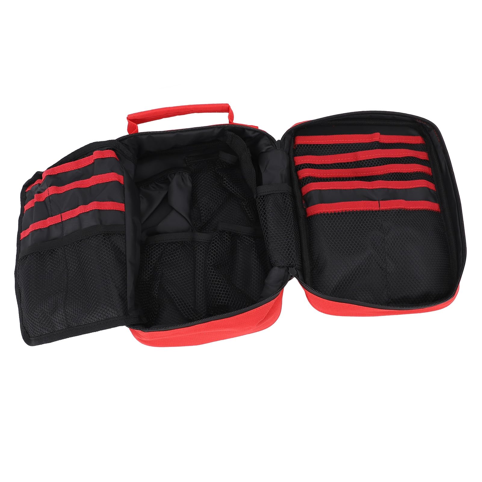 First Aid Bag, Multifunktionaler Outdoor Emergency Bag mit wasserdichtem Polyester, reflektierendem Streifen, mehreren Fächern und reißfestem Material für Notfallvorsorge