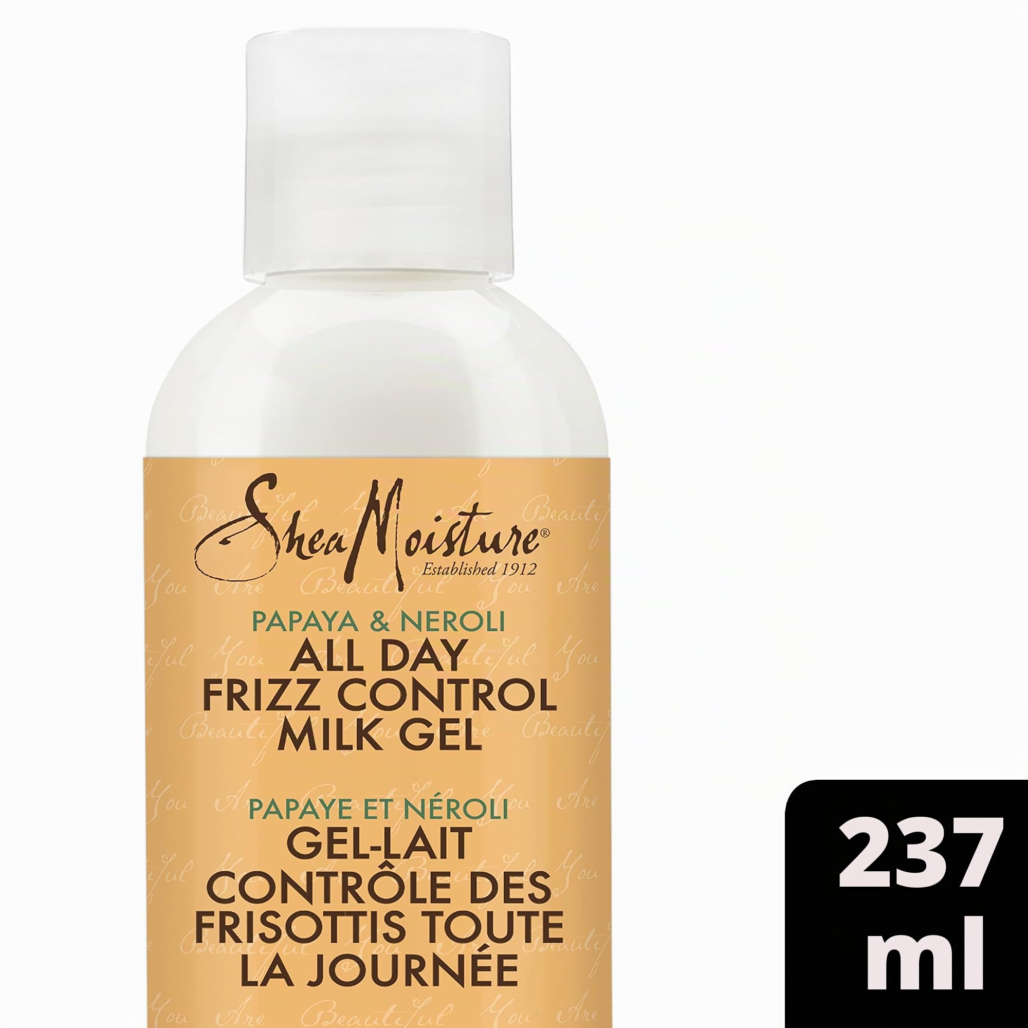 Shea Moisture SheaMoisture Milk Gel for Wavy, Curly Hair, Papaya and Neroli, paraben-free 237ml, 237 Milliliters