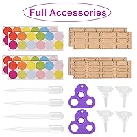 Vista 8 de Easytle Botellas enrollables de aceite esencial, paquete de 24 botellas enrollables de vidrio transparente de 0.17 onzas líquidas para aceites