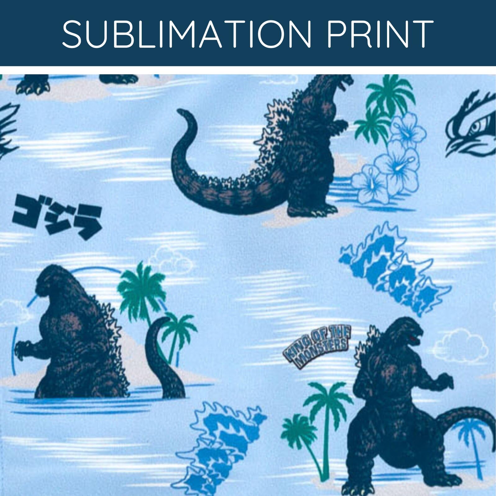 Godzilla Matching Family Hawaiian Button-Down Shirt