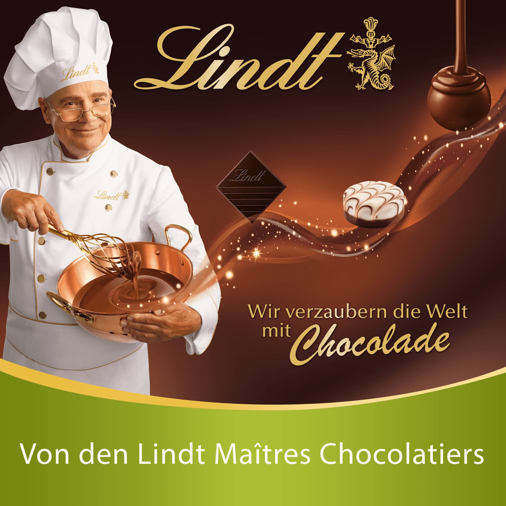 Lindt Czekolada LINDOR kulki pistacji, promocja | 137 g worek | ok. 10 kulek czekolady pełnomlecznej z delikatnie topiącym się pistacjowym wypełnieniem | prezent na pralinki | prezent z czekolady