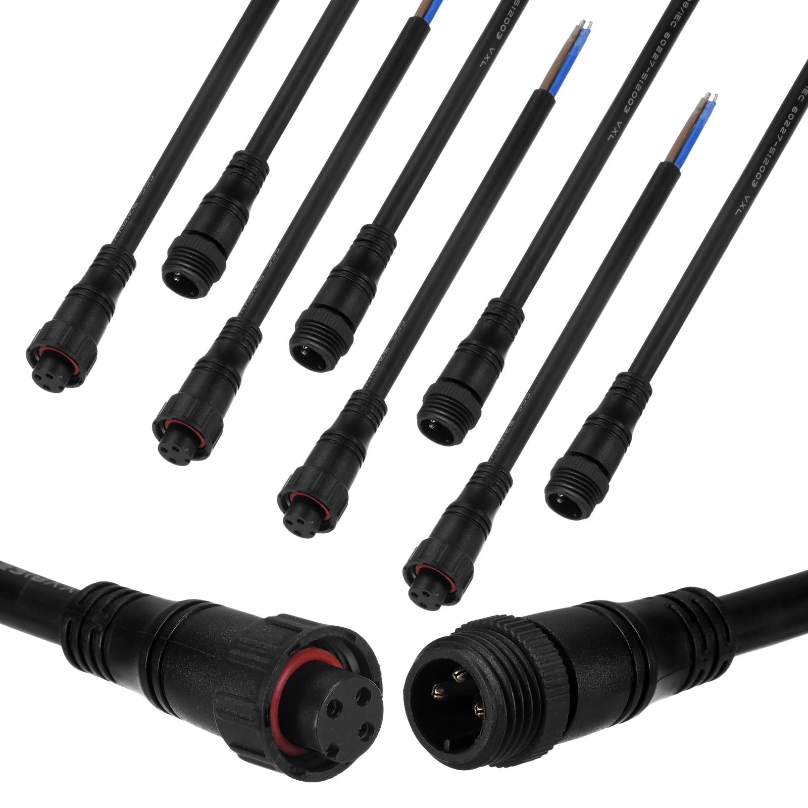 M METERXITY 5-Set Waterproof Electrical Connector