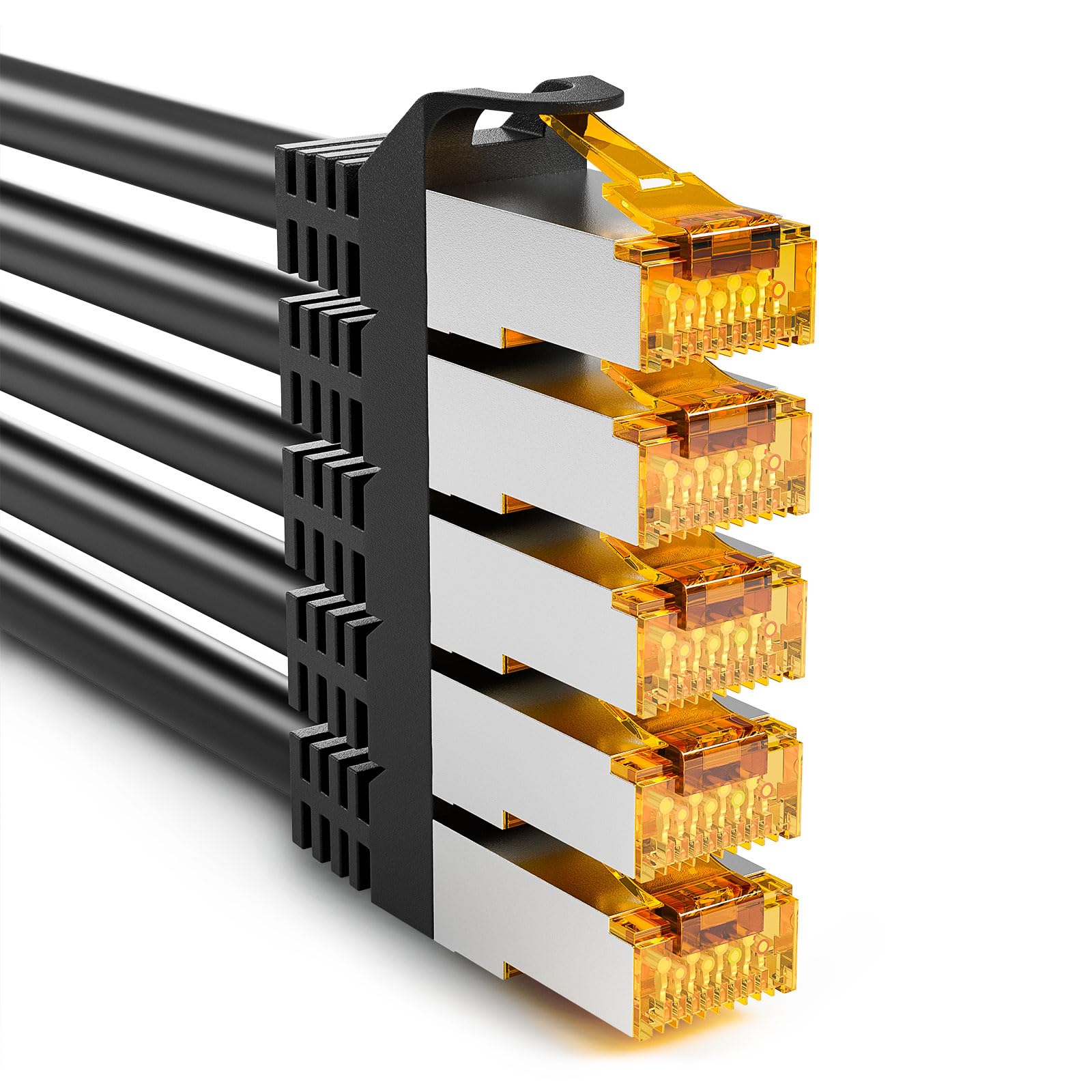 iwillink CAT7 Patchkabel - 10Gbps Ethernetkabel CAT 7 (S/FTP PIMF Schirmung, Kupfer) - Kompatibel mit CAT6/6a/7 für Router/Switch/Modem