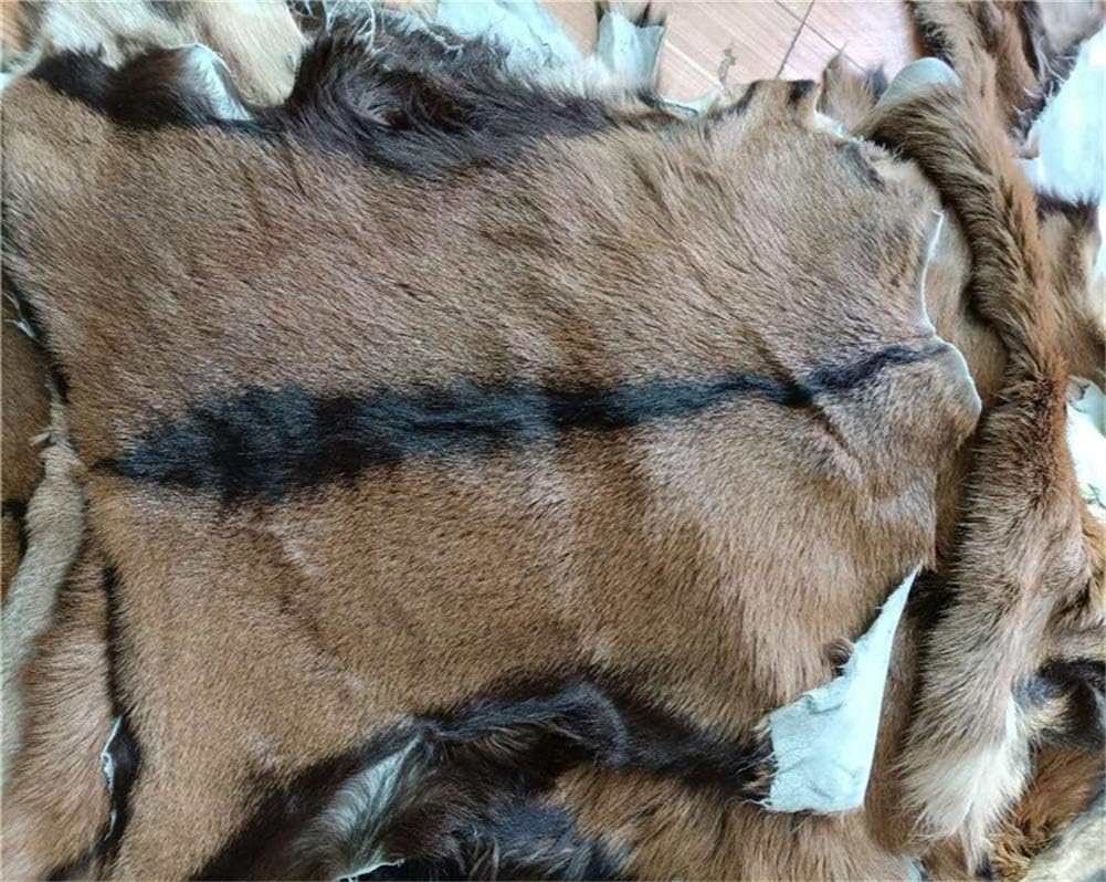 Real Goat Hide Fur Skin Pelt Fur Sheepskin Leather Fur Skin Clothing Accessories 1pcs (Approx 16"X20")