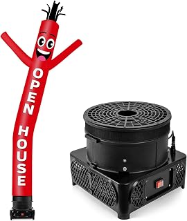 GOODENY 10FT Tall Inflatable Tube Man Open House Wacky Wavy Dancing Guy with 3/4 HP Weather-Resistant Blower (12''Diameter) for Outdoor Decoration Advertising Business Promotion - Red