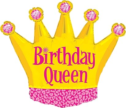 Betallic 85348P Birthday Queen, 36", Multicolored