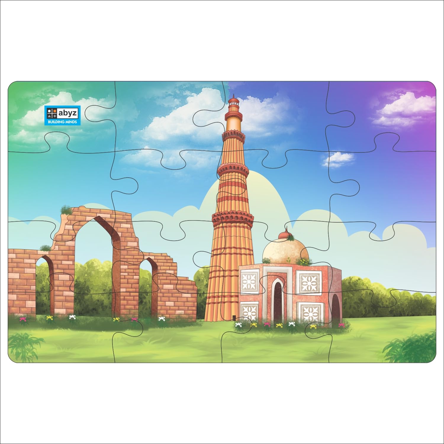 ABYZ Wooden Jigsaw Puzzles for Kids,Qutub minar Jigsaw Puzzle for Kids of Age 3- Years and Up, 16 Pcs Puzzle (B0D2TVP4DM) Amazon Price History, Amazon Price Tracker