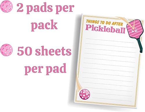 Divertidos blocs de notas de notas  Juego de 2 regalos divertidos de pickleball  Lindos blocs de notas disponible en Yaxa Costa Rica