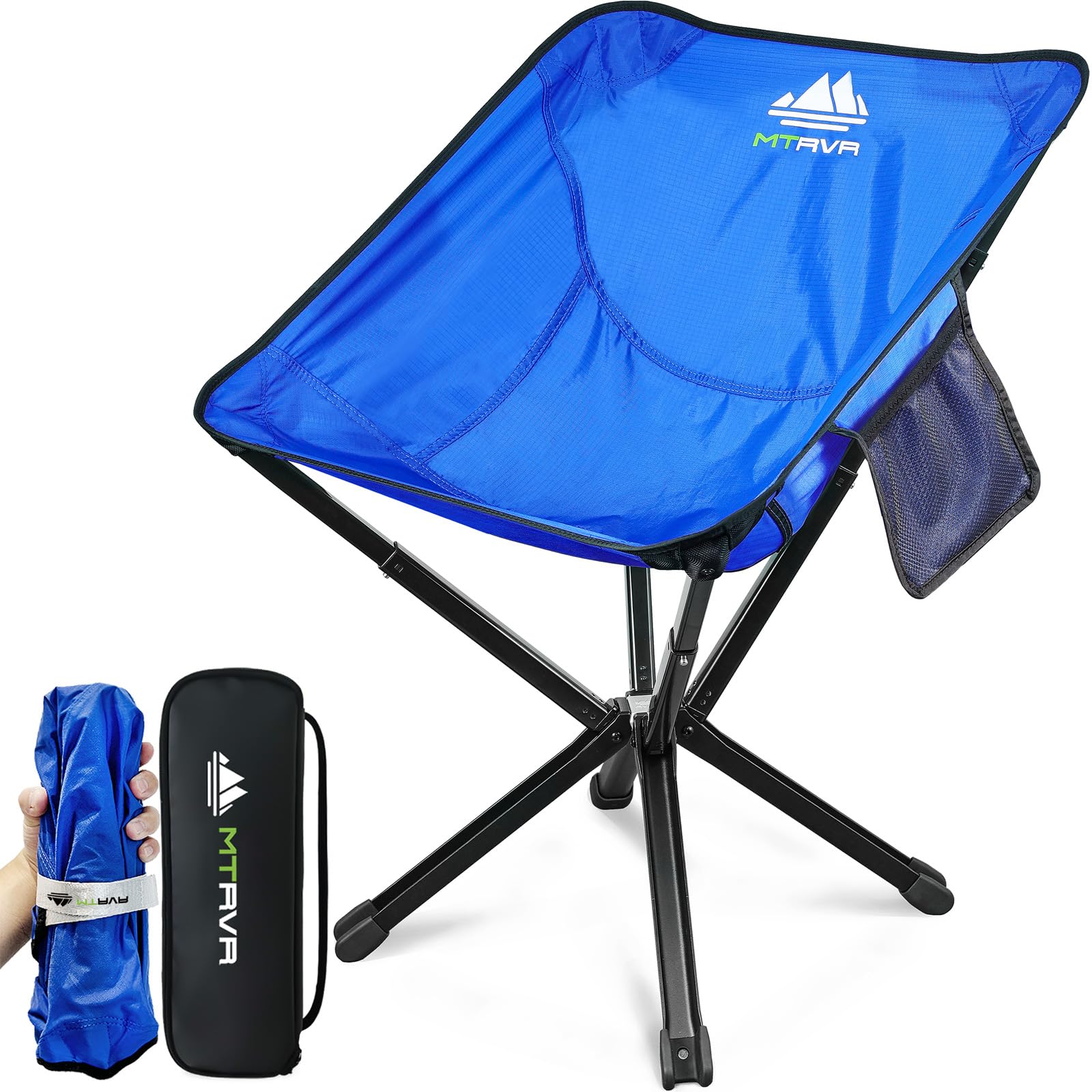 MTRVR Lightweight Folding Camping Chair for Backpacking, Easy Carrying in a  Bag with Weight LBS, No Assembly Required, Compact Portable Foldable