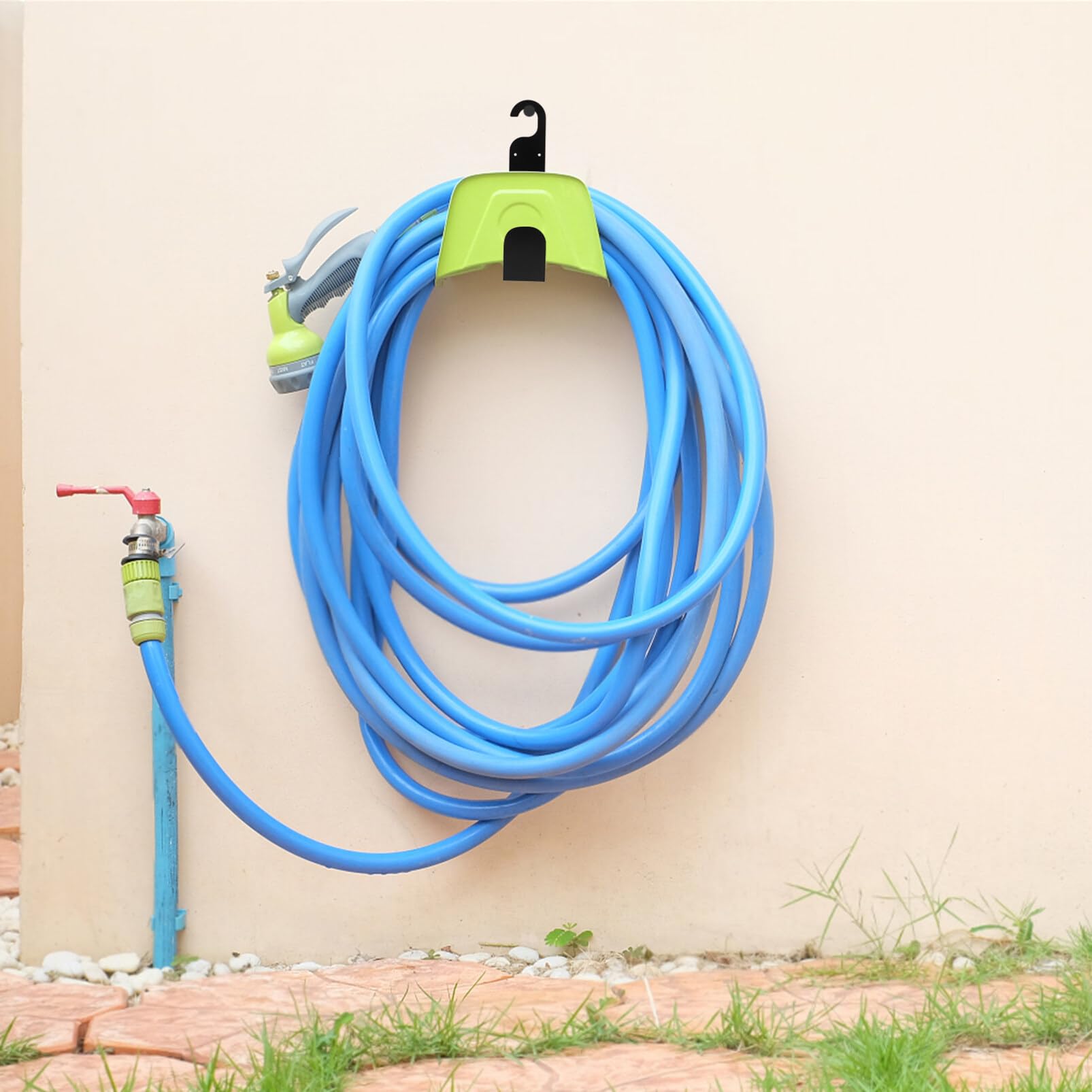 POPETPOP Support Mural pour Tuyau Arrosage pour Rangement De Tuyaux Accessoire De Jardin Et Pratique