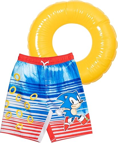 SEGA Sonic The Hedgehog - Traje de baño con tubo inflable