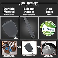 Vista 12 de Silicone Cooking Utensil Set, Non-stick Kitchen Utensil 13 Pcs Cooking Utensils Set, Heat Resistant Cookware, Silicone Kitchen Tools with Stainless