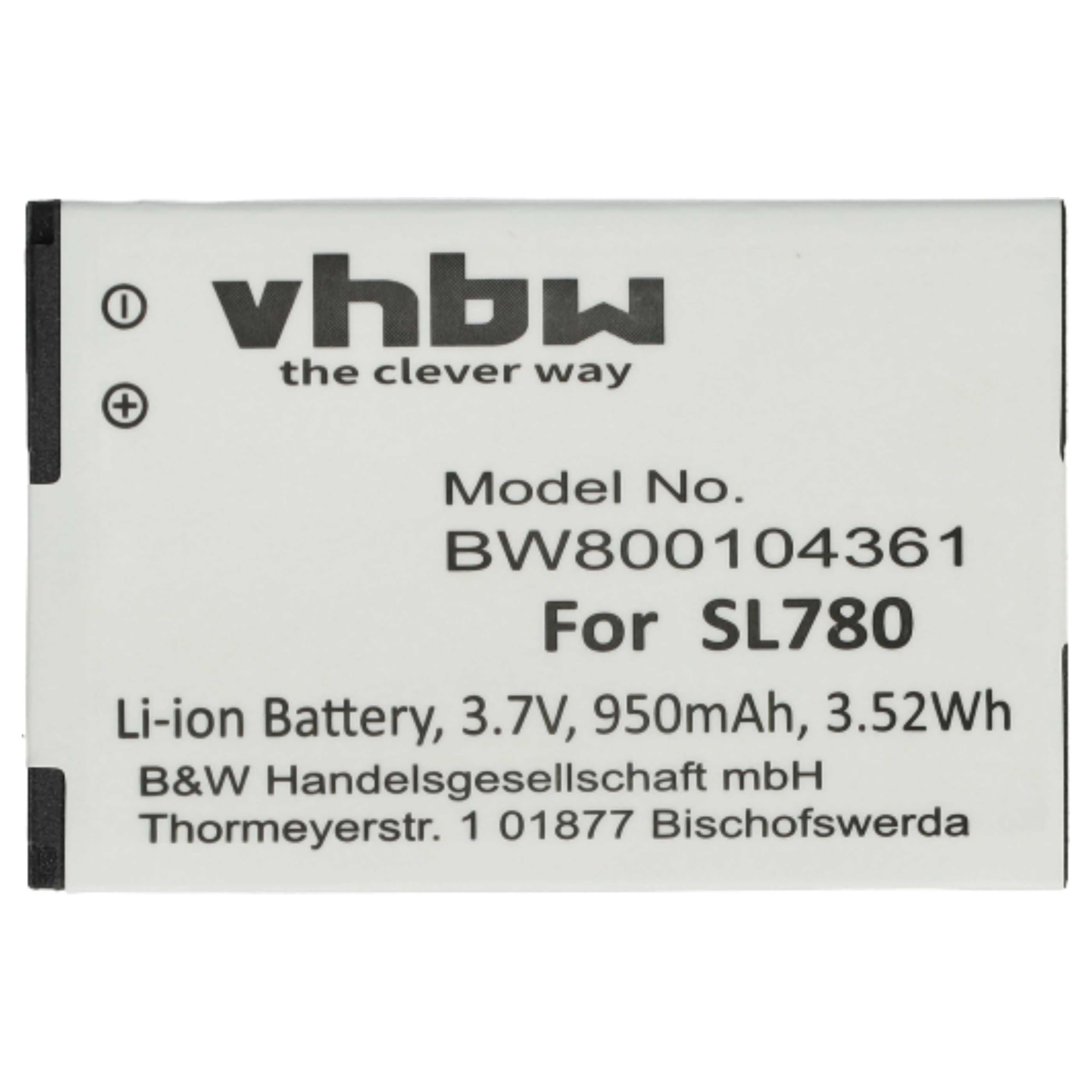 vhbw 10x batteria compatibile con Siemens Gigaset SL350, SL350H, SL450, SL400A, SL400, SL400H telefono fisso cordless (950mAh, 3,7V, Li-Ion)