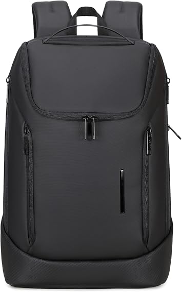 Shockproof Waterproof Laptop Backpack, 17-Inch Anti-Scratch Travel Backpack with Large StorageBlack/Gray/Green Black