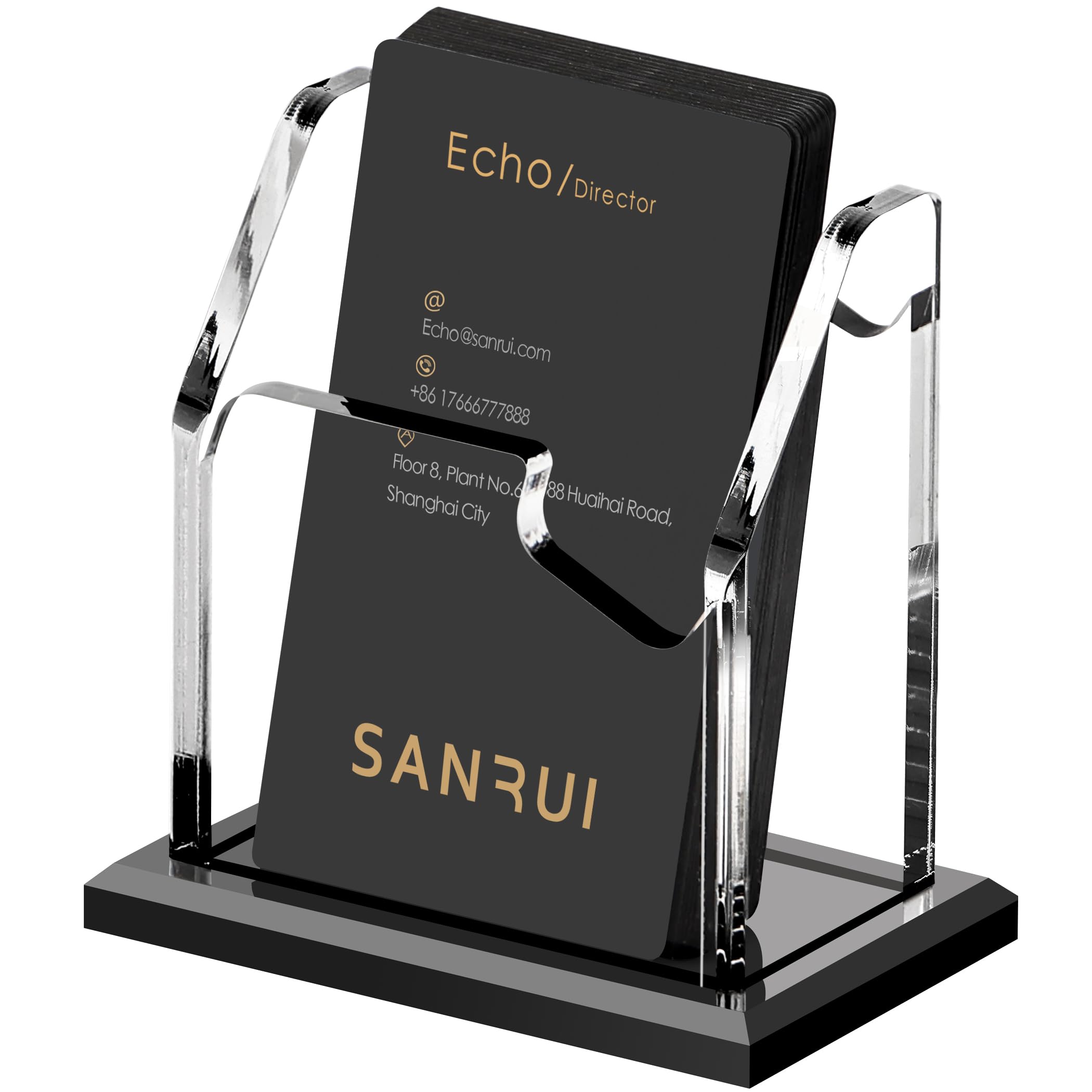 SANRUI Business Card Holder - 1 Slot Acrylic -9